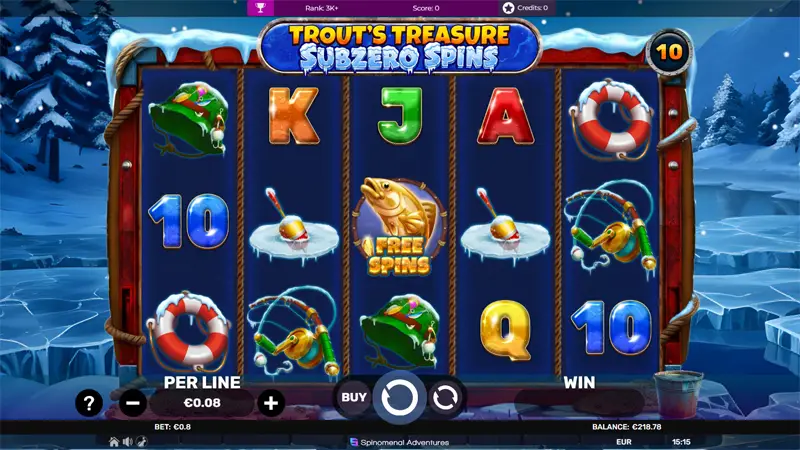 Trouts Treasure Subzero Spins