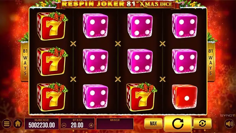 Respin Joker 81 Xmas Dice