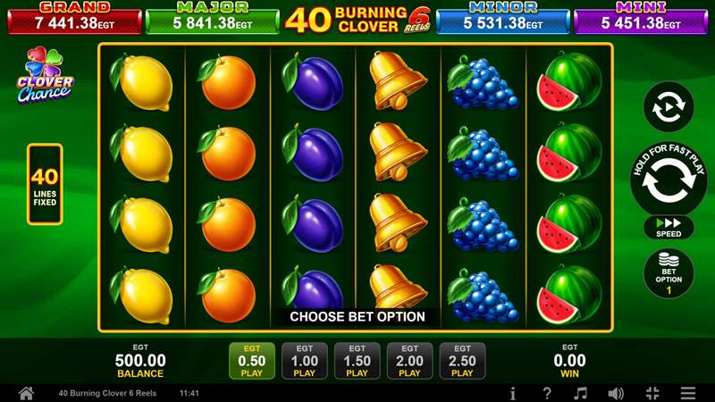 40 Burning Clover 6 Reels