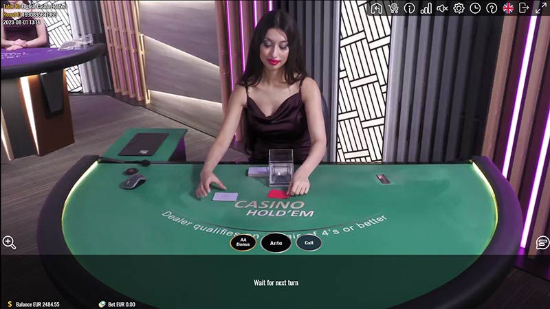 English casino hold em