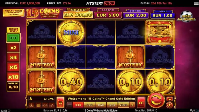 15 Coins Grand Gold Edition Score The Jackpot