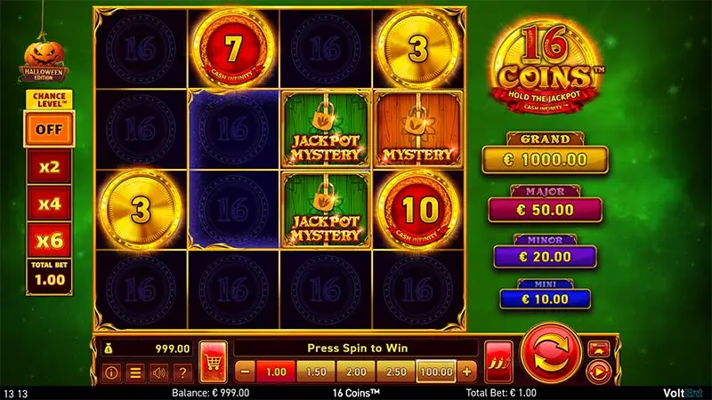 16 Coins Halloween Edition