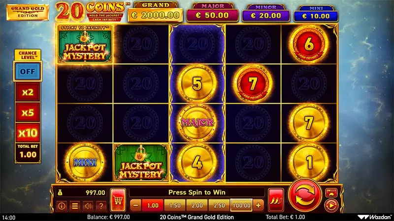 20 Coins Grand Gold Edition