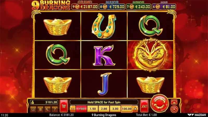 9 Burning Dragons