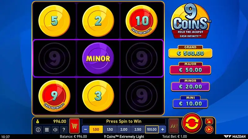 9 Coins Extremely Light