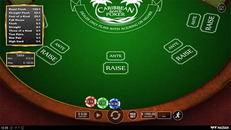 Caribbean Beach Poker