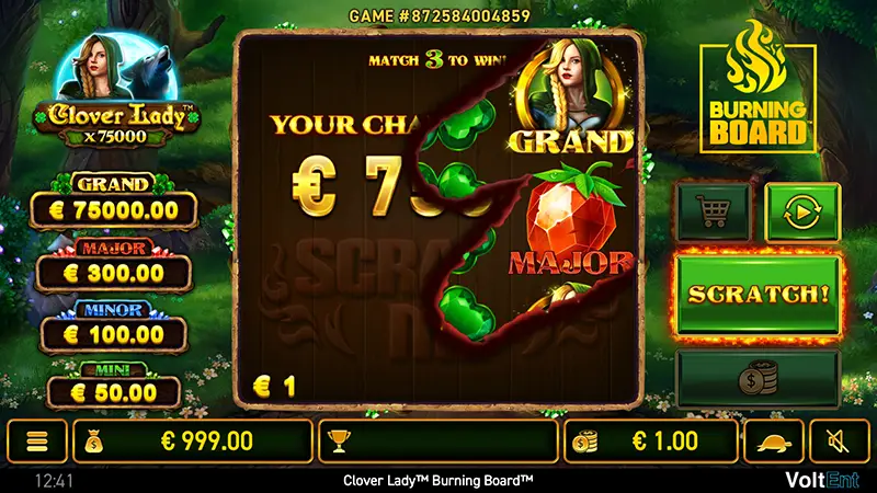 Clover Lady Burning Board