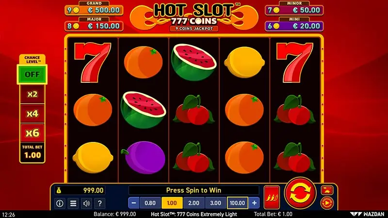 Hot Slot 777 Coins Extremely Light
