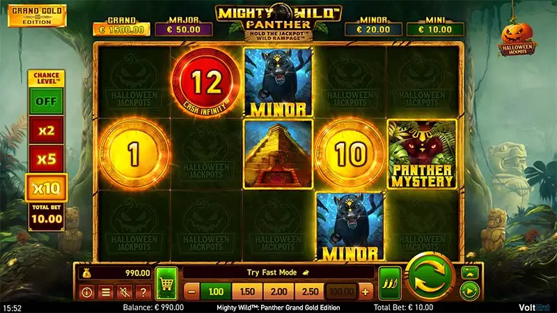 Mighty Wild Panther Grand Gold Edition Halloween Jackpots