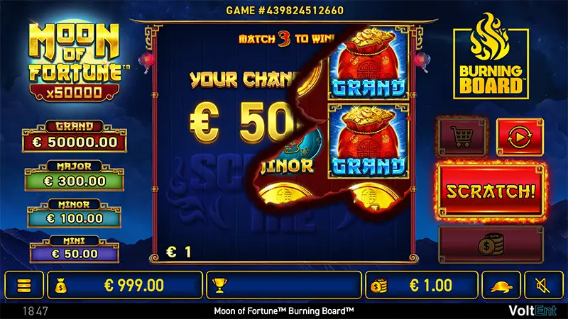 Moon of Fortune Burning Board