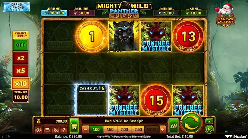 Panther Grand Diamond Edition Santas Jackpots