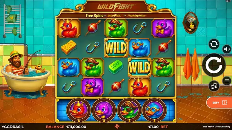 Bob Marlin Goes Splashing Wild Fight