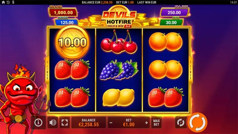 Devils Hotfire Hold and Win