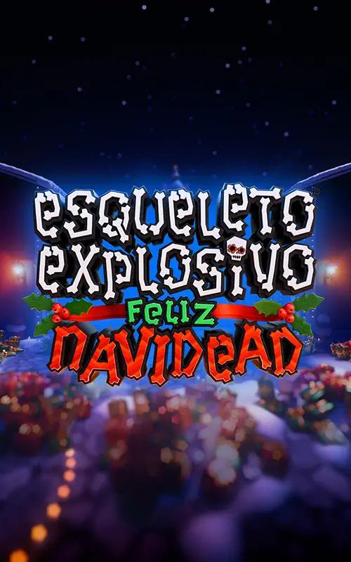 Esqueleto Explosivo Feliz Navidead
