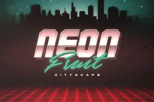 Neon Fruit Cityscape