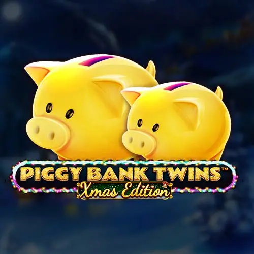 Piggy Bank Twins Xmas