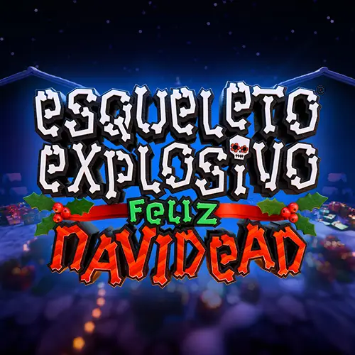 Esqueleto Explosivo Feliz Navidead